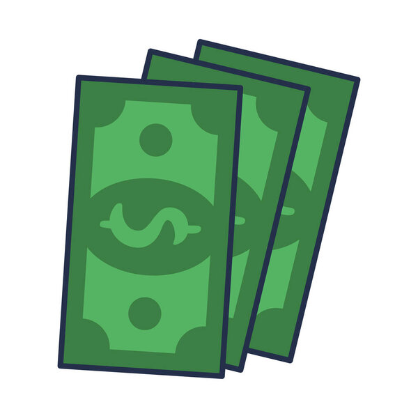 bills money dollars isolated icon