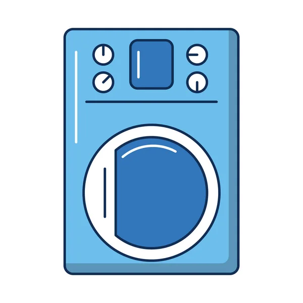 Пристрій пральної машини ізольована іконка — стоковий вектор