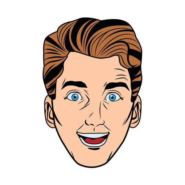 genç adam baş avatar karakter