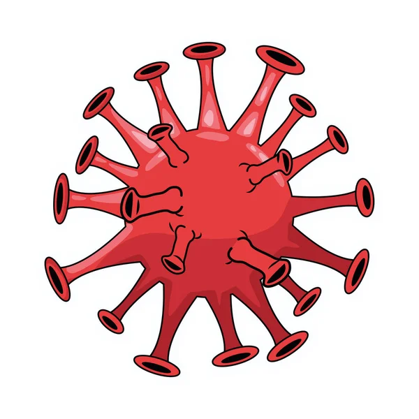 Kovid19 ikona pandemii cząstek izolowanych — Wektor stockowy