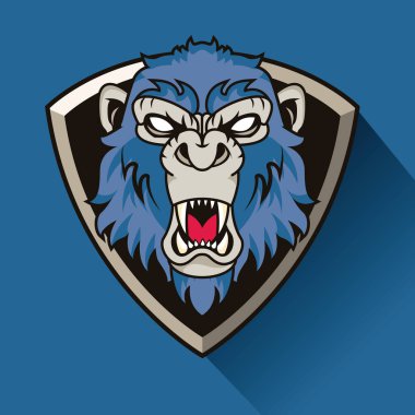 vahşi goril ruhunun yaratıcı tasarımı