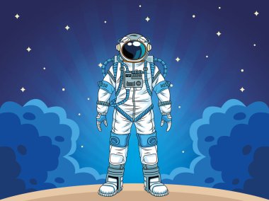 Uzay karakterindeki astronot