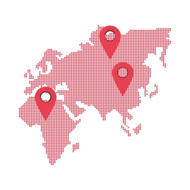 Antik kıtalar lobutları olan haritalar