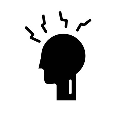 Ateşli siluet biçimli insan profili