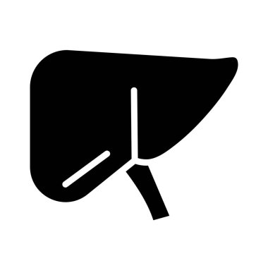 Mide insan organı silueti tarzı simge