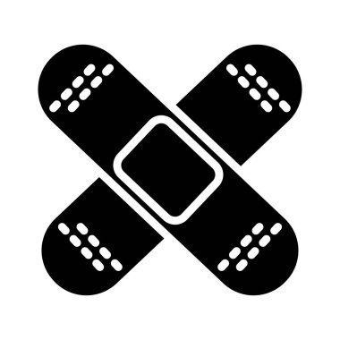 tıbbi tedavi aracı siluet biçimi simgesi