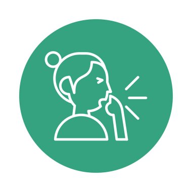 Öksürük bloğu tarzı simge