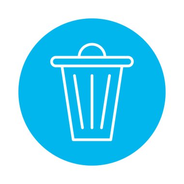 Çöp kutusu blok biçimi simgesi