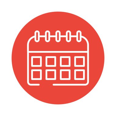 takvim hatırlatıcı blok biçim simgesi