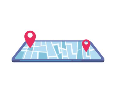 GPS uygulama teknolojisine sahip akıllı telefon