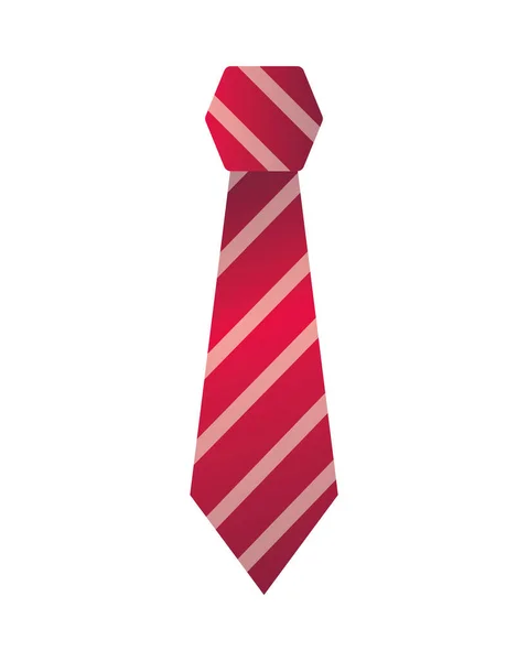 Elegante corbata accesorio aislado icono — Archivo Imágenes Vectoriales