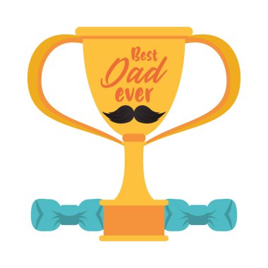 Kupa kupası ödülü en iyi bıyıklı ve dambılı baba ödülü.