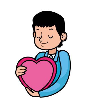 Yürekli genç baba.