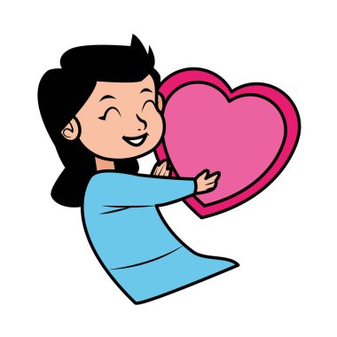 Sevimli, küçük bir kız kalbi var.