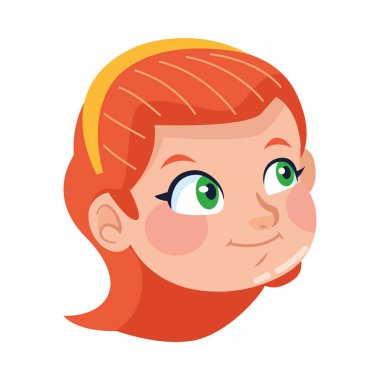 sevimli küçük kız baş karakter