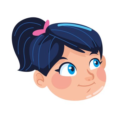 sevimli küçük kız baş karakter