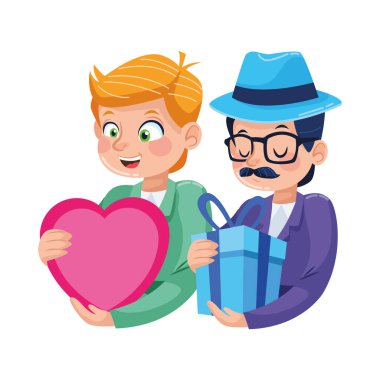 Yetenekli ve yürekli genç babalar.