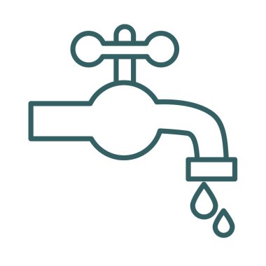 su musluğu hattı biçimi simgesi