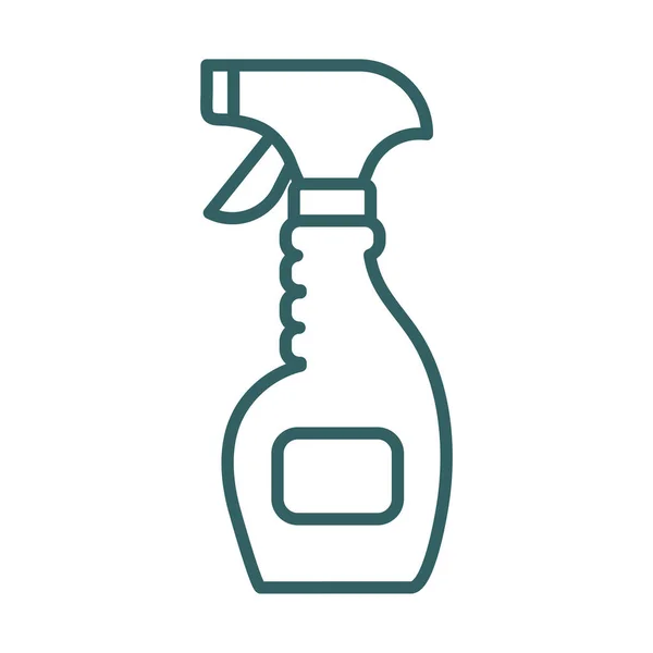 Desinfectante spray botella línea de productos estilo — Vector de stock