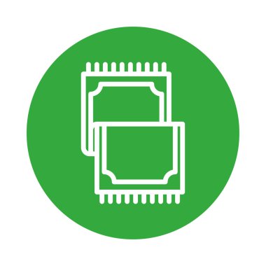sihirli halı izole edilmiş biçim simgesi