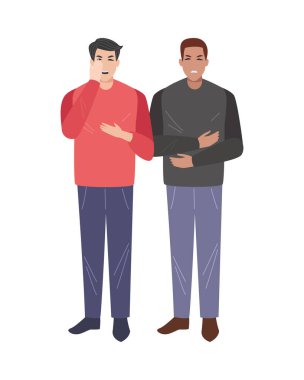 Kovid19 semptomları olan ırklar arası bir çift.