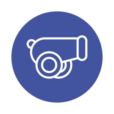 Hindi bayraklı top silahı.