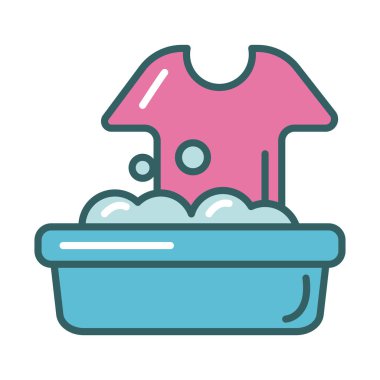 Kase yıkama gömleği doldurma simgesi