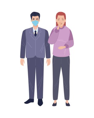 Kovid19 belirtileri olan çift hasta.