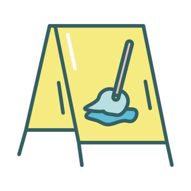 zemin uyarı sinyal doldurma biçimi simgesi