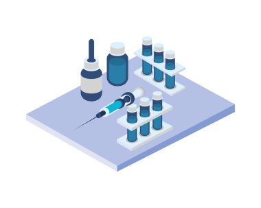 tıbbi ve aşı ekipmanları simgeleri