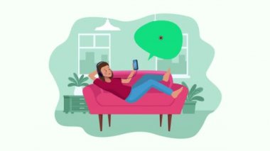 Kanepede müzik çalan bir kadınla kampanyada kalmak.