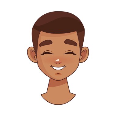 Mutlu genç afro çocuk baş karakter