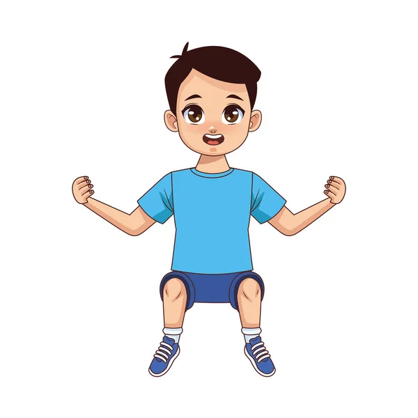 Happy young boy teenager character — Stock Vector