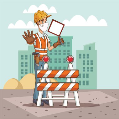 Covid19 için yüz maskesi kullanan sinyal veren geliştirici