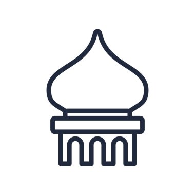 Kurban Mübarek cami çizgisi biçimi simgesi