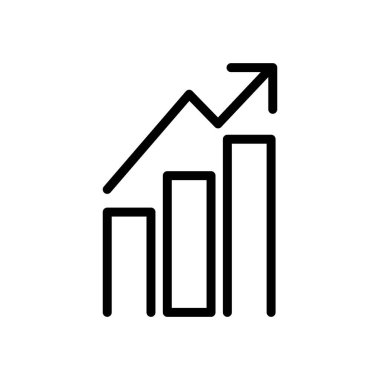 istatistik çubukları çizgi simgesi
