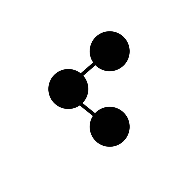 Sdílet symbol silueta styl ikony — Stockový vektor