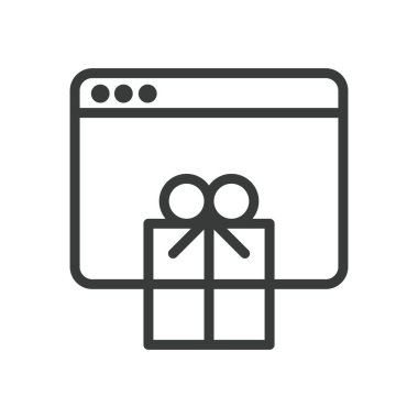 Hediye satırı biçiminde web sayfası