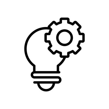 Dişli makine satırı biçim simgesine sahip ampul