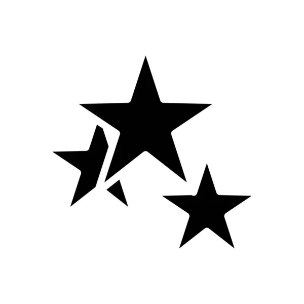 Icona stile silhouette stelle di qualità — Vettoriale Stock