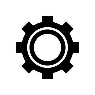 dişli makine siluet biçimi simgesi