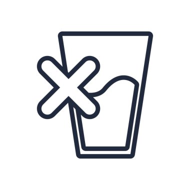 su camı sembolü engellenmiş çizgi biçimi