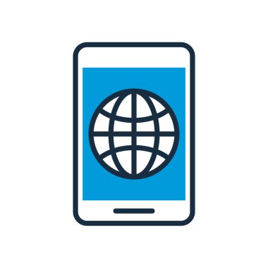 Küre tarayıcı doldurma biçimine sahip akıllı telefon