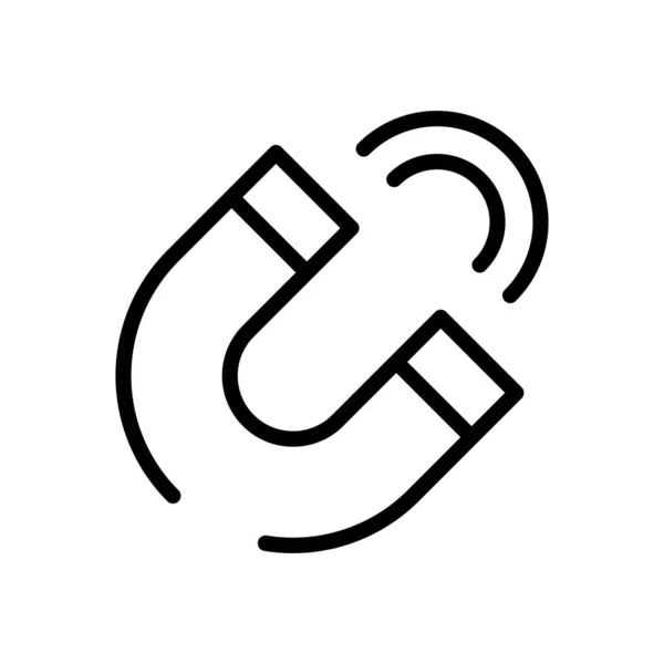 Magnet device line style icon — Stockvektor