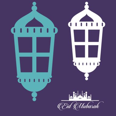 Bayramlık Mübarek kutlama kartı.