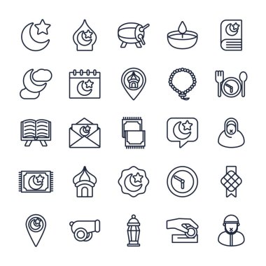 Kurban Mübarek satır biçimi simgeleri