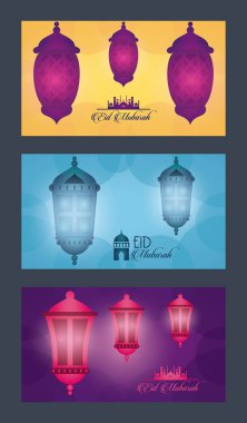 Bayramlık Mübarek kutlama kartı.