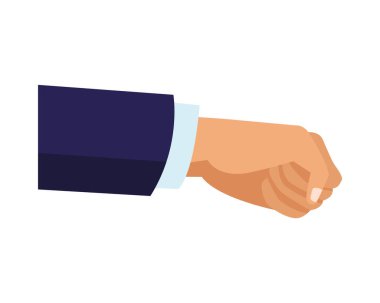 El insan yumruk mücadele simgesi