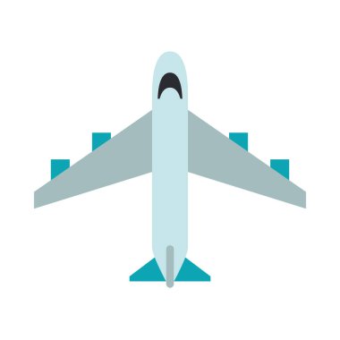 Uçak taşımacılığı simgesi izole edildi