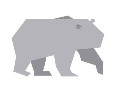 kutup ayısı hayvan silueti simgesi